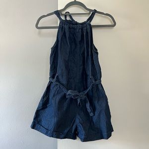 Blue Romper with Pockets